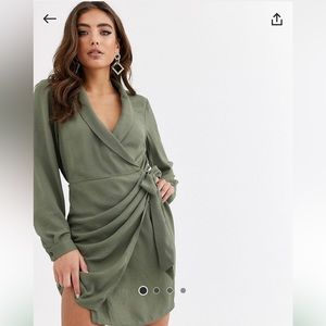 Asos army green dress. Size 0